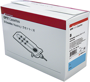 CASSETTE, B TYPE, 25 PER BOX